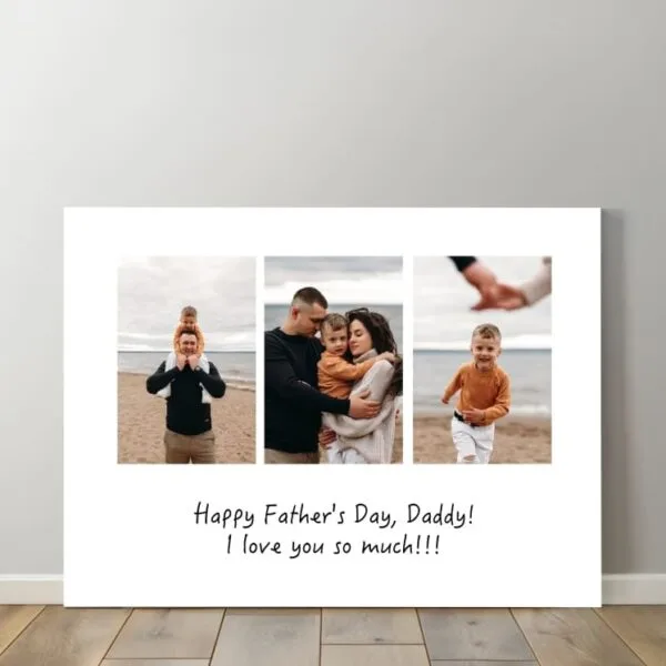 Canvas print with words