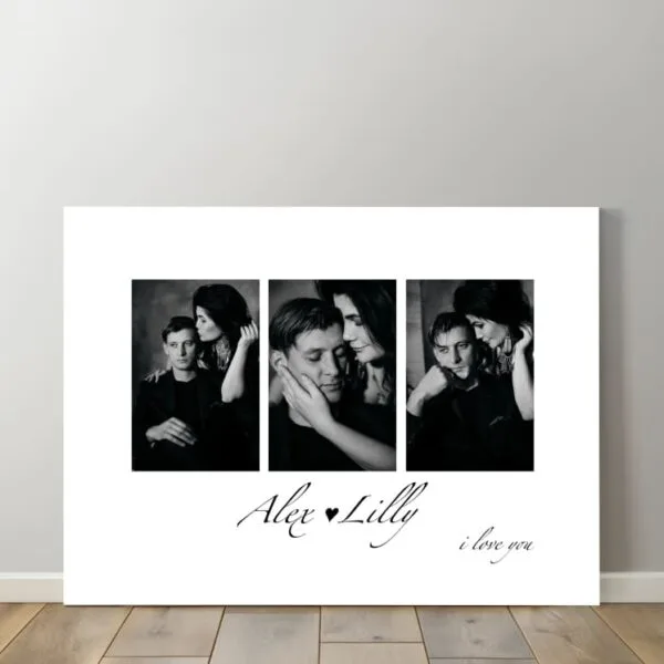 Personalized canvas with words