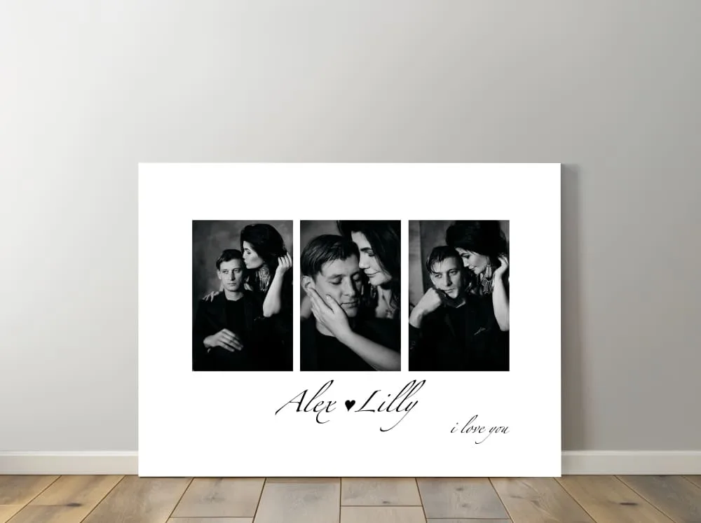 Personalized canvas with words