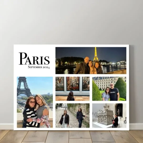 Photo canvas with words