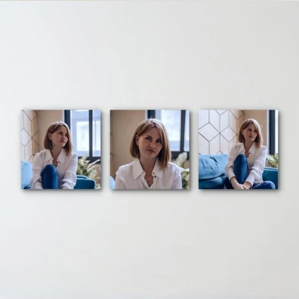 Three piece wall art canvas