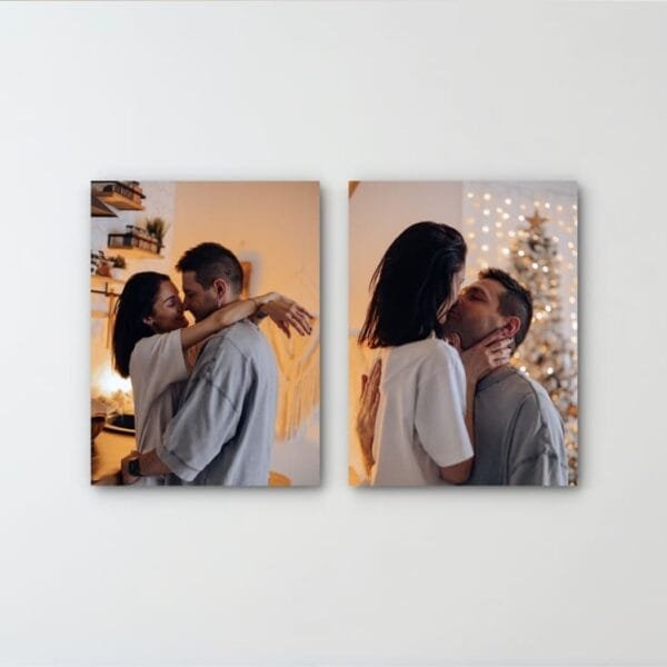 Two piece wall art canvas